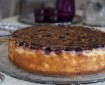 Blueberry creme brulee cheesecake